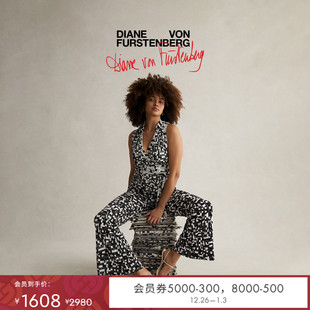 DVF24 WRAP 50周年限定系列填字格裹身上衣MR57E00 哑光针织