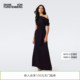 DVF落肩腰部绑带长款 连衣裙DS4S009