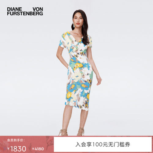 DVF梦幻花语V领连衣裙