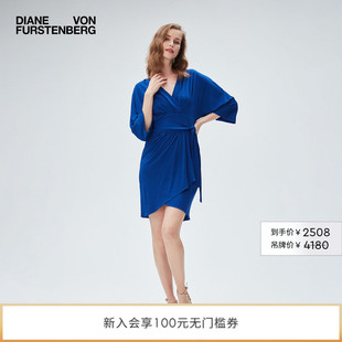 短款 裹身连衣裙DW2R009 V领七分袖 DVF