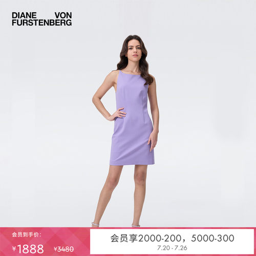 DVF2025新款丁香紫连衣裙