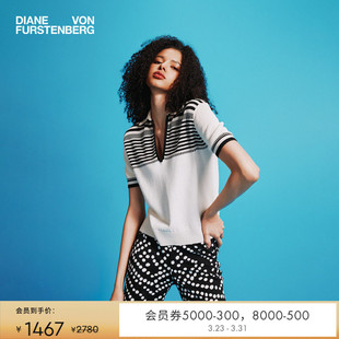 PL2T004 DVF波点几何图案长裤 博主同款