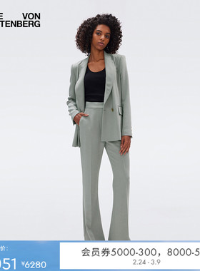 DVF通勤烟灰色西服外套JS4S001