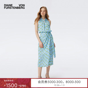 DVF2025新款 半裙KM1T006 波纹几何度假图案围裹式