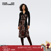 DVF 提花工艺 动物纹提花针织裹身裙DR3S006