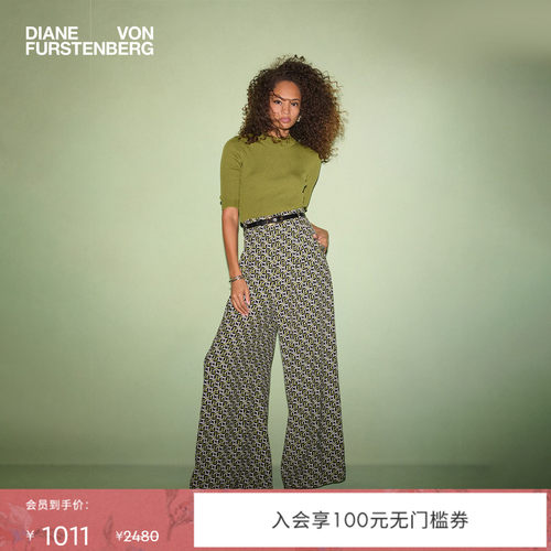 DVF短袖圆领针织衫上衣
