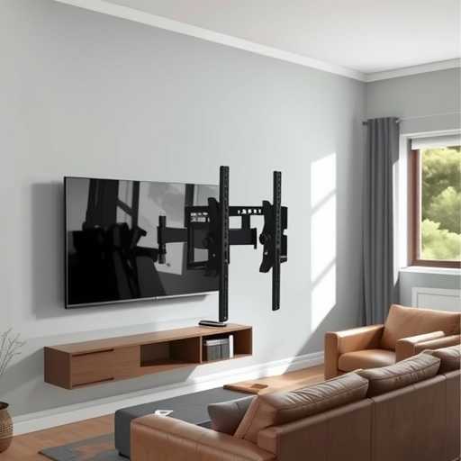 厂家供应26-55寸液晶电视伸缩旋转挂架双臂摇摆壁挂式显示器支架