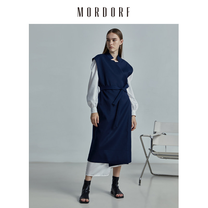 MORDORF羊毛精纺绑带马甲外套秋季新款时髦设计感风衣,女装/女士精品,风衣,淘宝优惠券,粉丝福利购,淘宝优惠卷