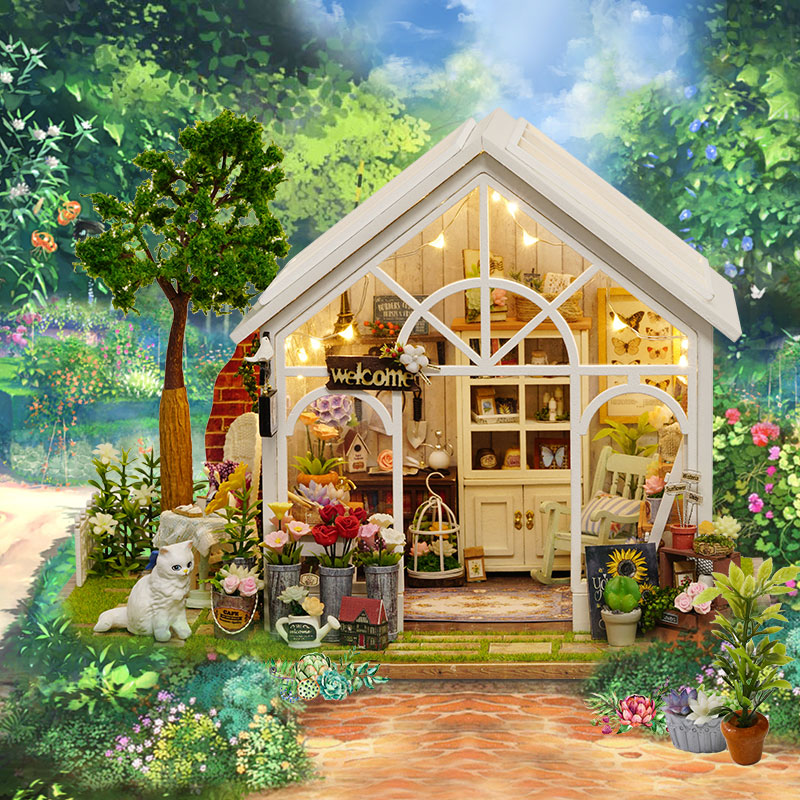 智趣屋diy小屋阳光花房手