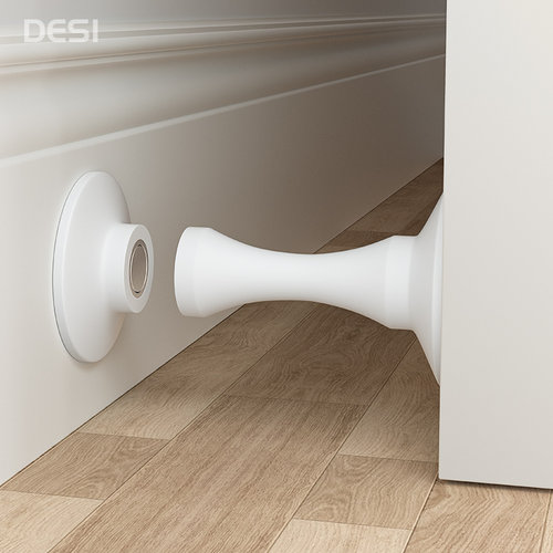 门吸免打孔新款化妆室防撞门挡器厕所门矽胶门后吸门器固定磁吸式