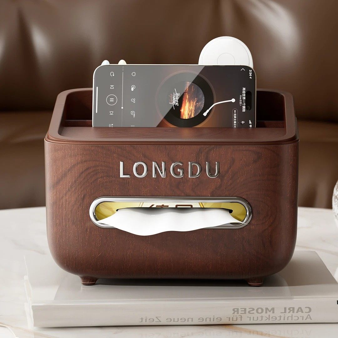 胡桃木纹中式纸巾盒客厅餐桌办公室桌面高颜值抽纸盒中古风收纳盒,收纳整理,纸巾盒,淘宝优惠券,粉丝福利购,淘宝优惠卷