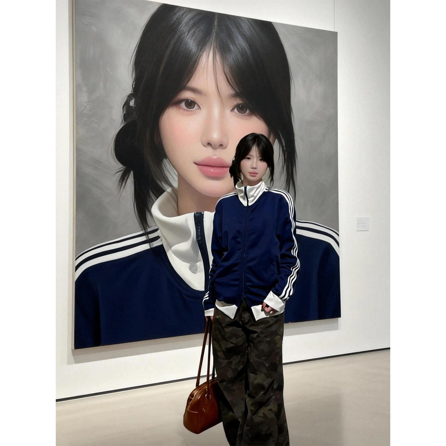 三条杠外套女早春季正肩加绒厚卫衣巨好看冬装棒球服夹克韩系穿搭