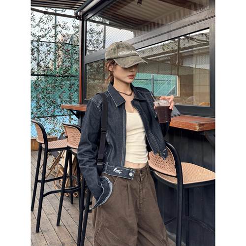 XFX美式覆古水洗宽松短