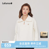 上衣 T恤女士时尚 LAFUMA乐飞叶户外秋冬新款 翻领保暖卫衣长袖