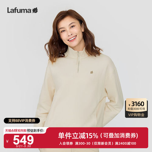 lafuam户外半拉链卫衣女