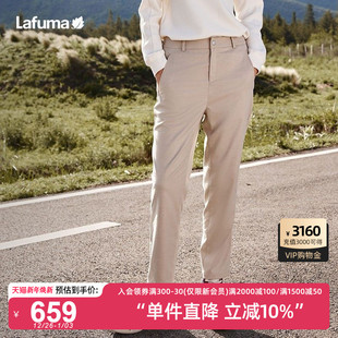 女士抗菌直筒裤 LAFUMA乐飞叶户外通勤工装 防泼水休闲显瘦长裤