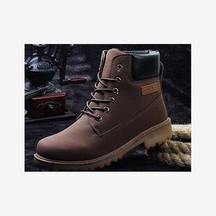 men boots snow boot 男皮靴 warm Winter shoes Man ankle