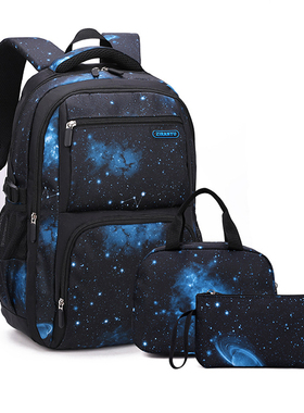 Boys Backpacks 3 Pieces Sets School Bags Large Size Bag For