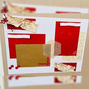 新年装饰幼儿园环创全开卡纸素材纸文化墙元旦教室布置装饰品材料