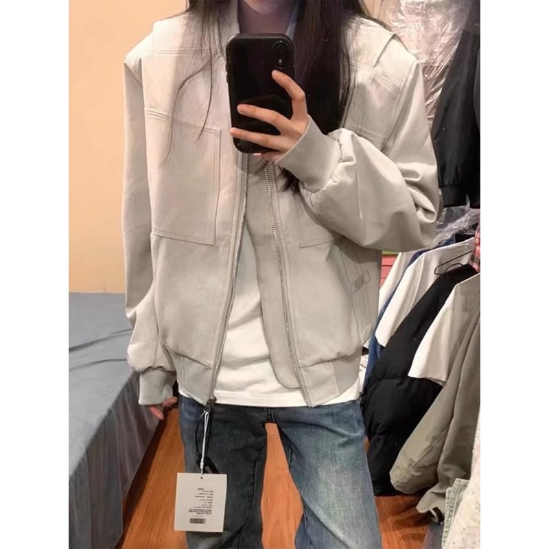 美式复古正肩夹克弘号外套男