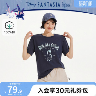 迪士尼系列 T恤 热风2026年夏季 女士小飞马短袖 DSN 新款