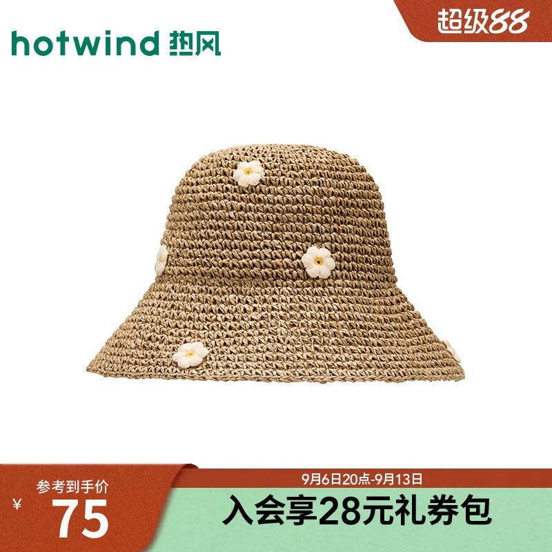 26年夏季新款女士立体小花草帽图片