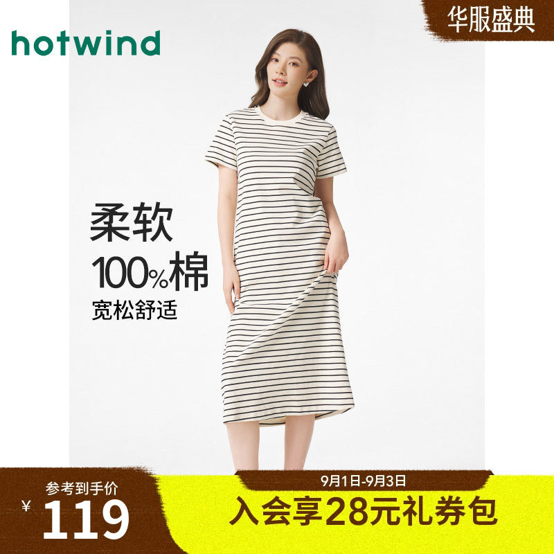新款女士中长款针织连衣裙图片