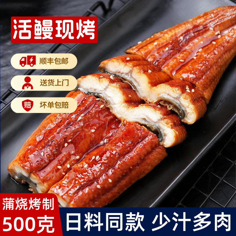 日式蒲烧鳗鱼 顺丰包邮 500克/条 烤鳗鱼饭 寿司料理速食商用家用