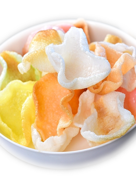 大连虾片自己炸500克1斤