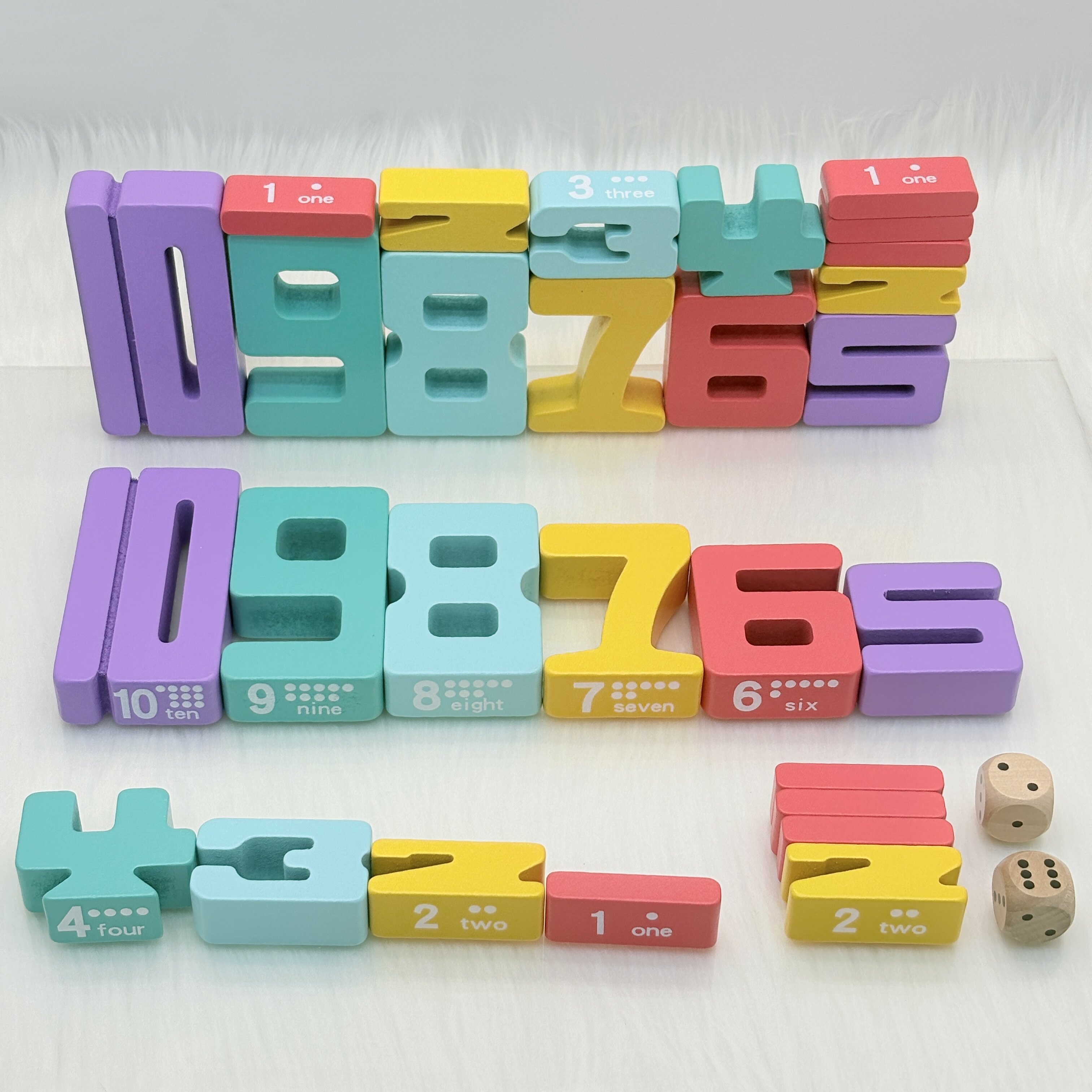 数字等量积木益智平衡叠叠乐教具