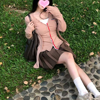 秋季小个子穿搭韩系连衣裙套装
