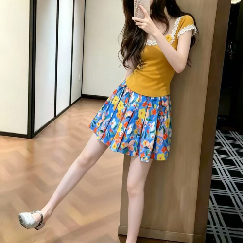 夏季盐系法式设计感两件套
