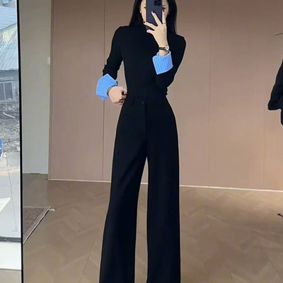 秋冬韩系御姐通勤两件套