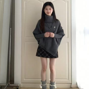 冬装韩系穿搭一整套高级感独特漂亮绝美超好看毛衣短裙两件套装女