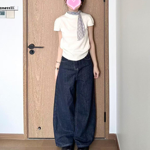 夏日韩系穿搭御姐辣妹炸街时尚洋气减龄显瘦上衣牛仔裤两件套装女