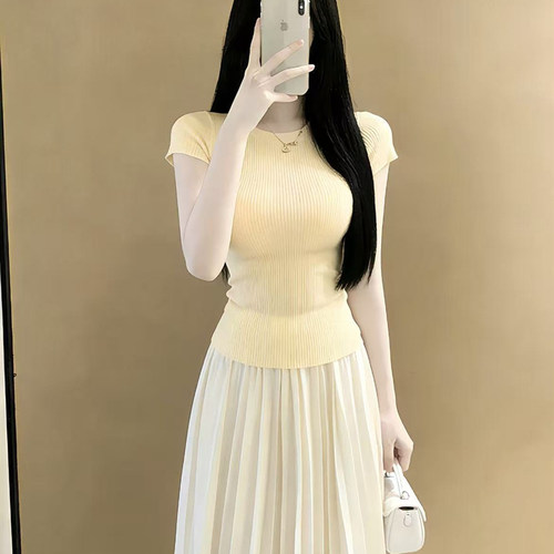 夏季御姐轻熟温柔风上衣裙两件套