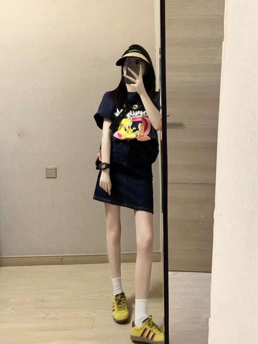夏装搭配一整套减龄漂亮洋气chic甜辣学院风短袖上衣裙子两件套装