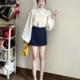 女 裙子两件套装 春季 2026超火穿搭一整套温柔风独特漂亮巨好看衬衫