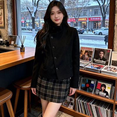 盐系轻熟小香风外套裙子两件套装