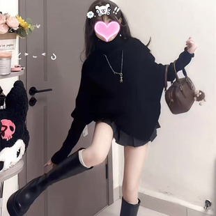 秋冬装 搭配一整套减龄韩系chic别致御姐独特绝美毛衣裙子两件套装