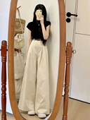 女 子两件套装 夏装 搭配一整套轻熟酷盐系炸街复古港风高级感上衣裤