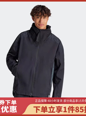 adidas男子MYSHELTER RR360 抗风防水运动连帽夹克外套IP5568