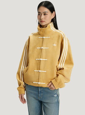 adidas/阿迪达斯三叶草男女装2026春中性运动休闲夹克外套KT3851