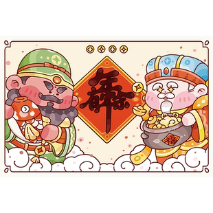 厨房防油贴纸财乔迁神灶神爷耐高温灶台用防水自粘墙贴画瓷砖壁纸