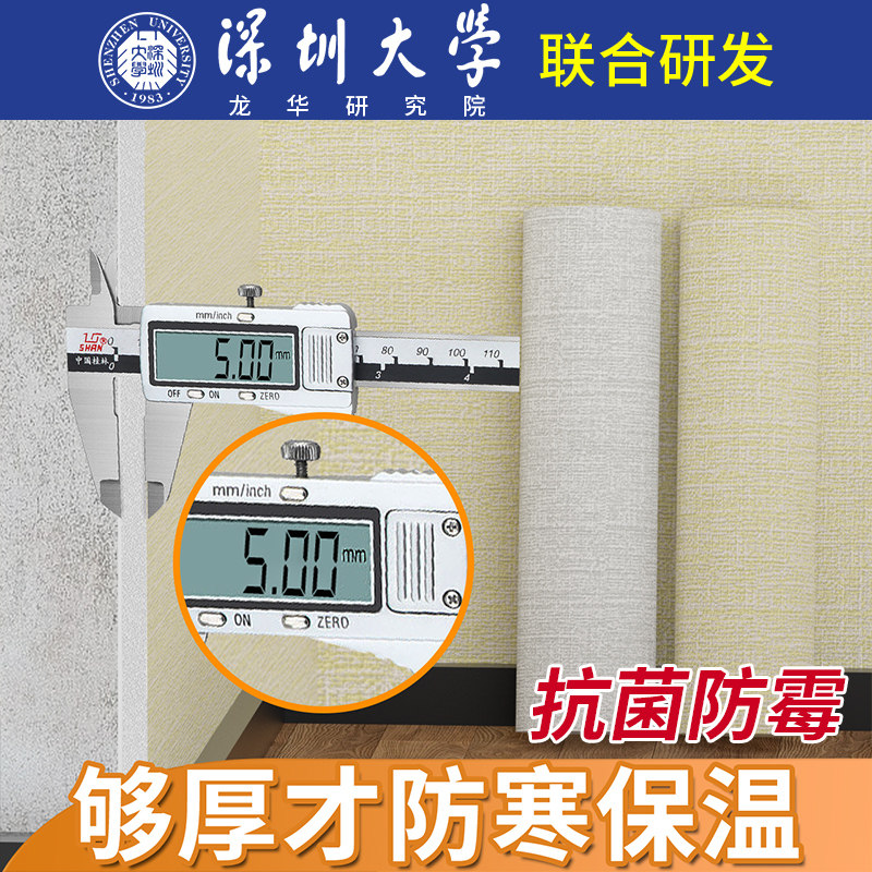 室内冬天保温防寒墙贴纸防水防潮特厚室内墙墙面防撞自粘墙板壁纸