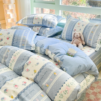 被套单件纯棉100全棉旗舰店儿童180x220x240cm160x210一米五被罩
