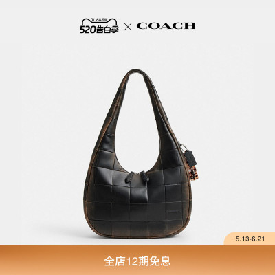 Coachtopia/蔻驰之城棋盘格Upcrafted皮革单肩包