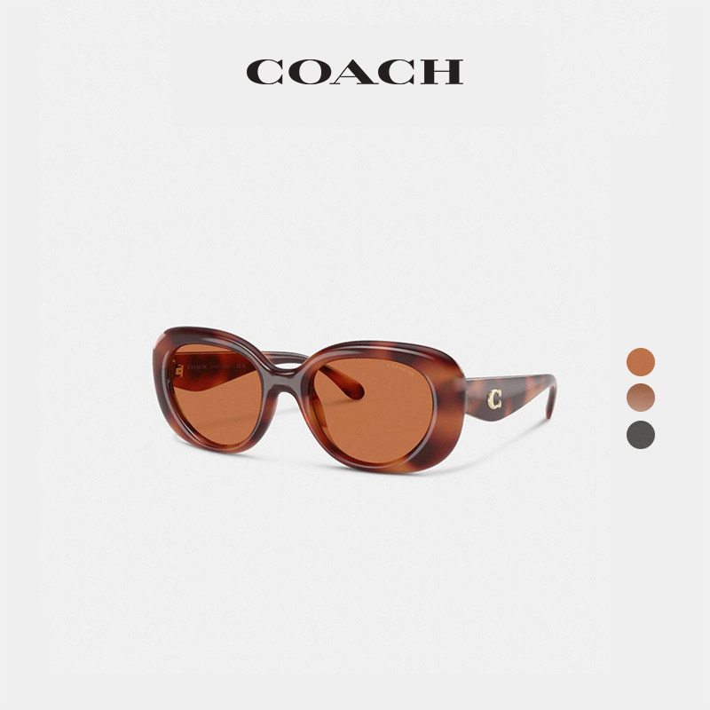 COACH/蔻驰女士PILLOW TABBY圆形框太阳眼镜