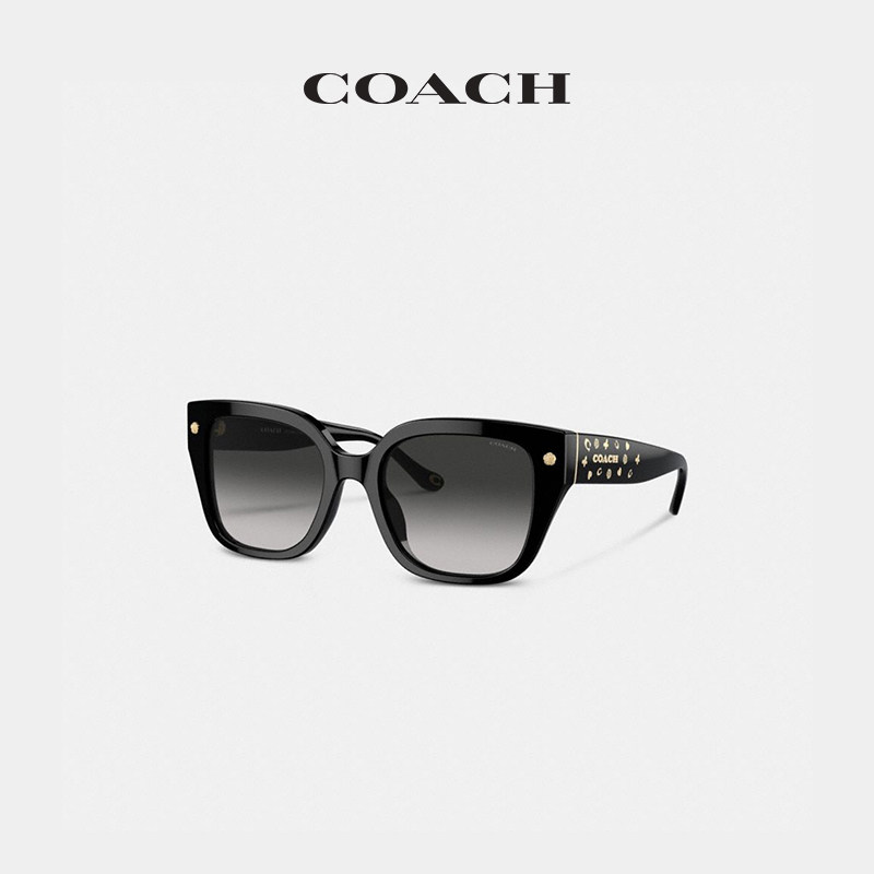 COACH/蔻驰女士CHARMS大尺寸方框太阳眼镜