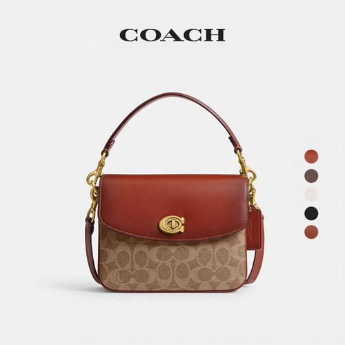 COACH/蔻驰女士CASSIE 19号老花斜挎包单肩包手提包高级感通勤